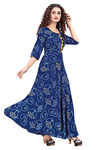 Image of M-FASHION Women's Rayon Regular Kurti