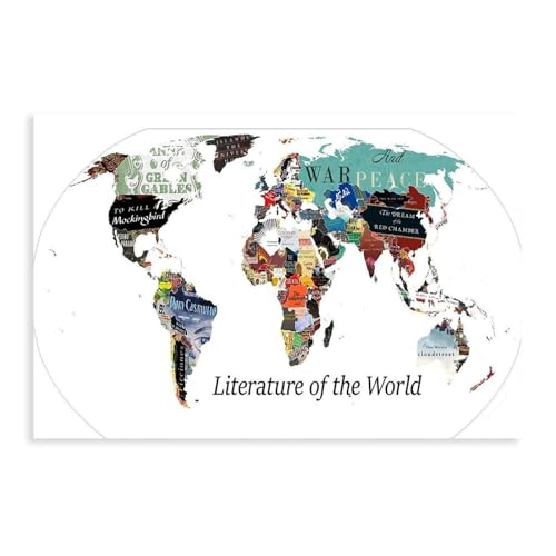 Literary Map Poster
