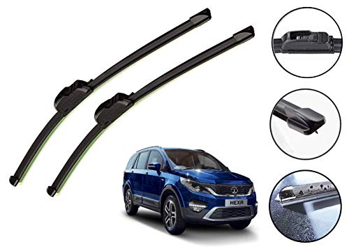 Image of Auto Hub Car Wiper Blades Compatibility With TATA Hexa - Set of 2 Pcs (D-26,P-26)