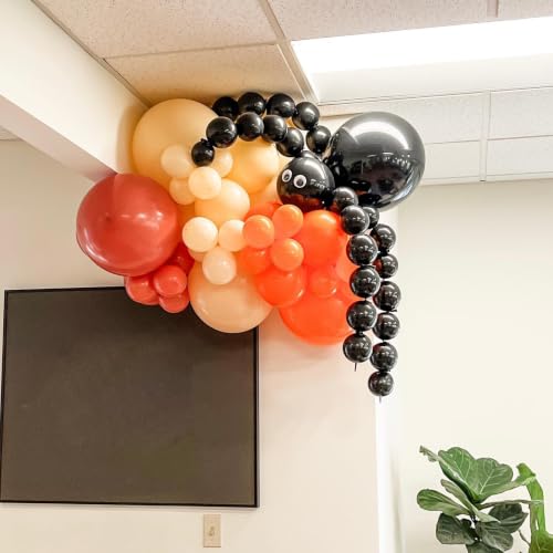 Image of Black Orange Link Balloons,Spider Linking Balloons for Halloween Decorations