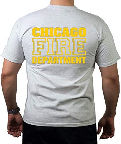 T-shirt Chicago Fire Dept. Jaune foncé, gris, S