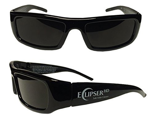 Eclipser HD Black Plastic Eclipe Glasses