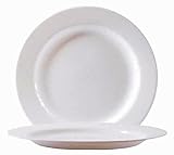 24 Teller flach 27 cm Evolution Arcoroc Opalglas