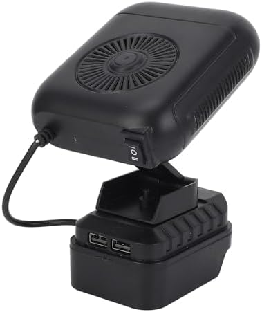 Portable Space Heater for BL1800 Series, Battery Powered with 90 Degree Flip, 2 Temperature Control & 2 USB Ports, for Small Spaces