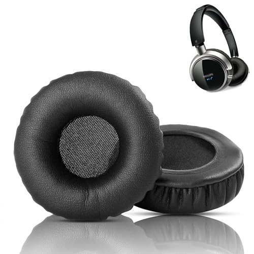 SHB9001 Kopfhörer Ersatz Ohrpolster Kompatibel mit Philips SHB9001 SHL8800 SHB 9001 SHL 8800 Kopfhörer Headset(Proteinleder und Memory-Schaum Ersatzpolster)