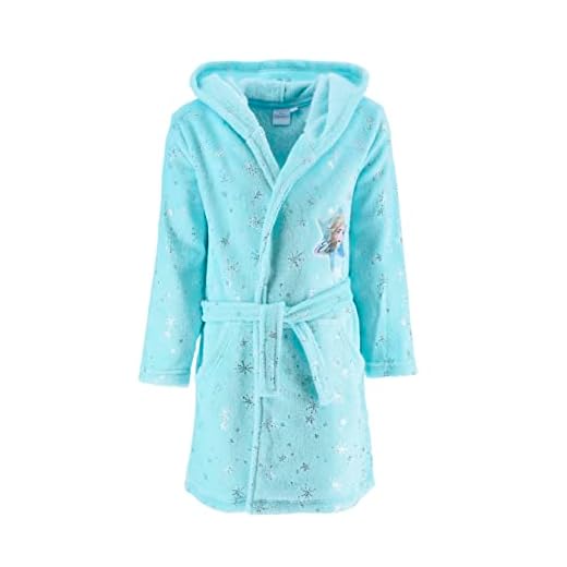 Disney Frozen Niñas Bata (Azul,5 años)