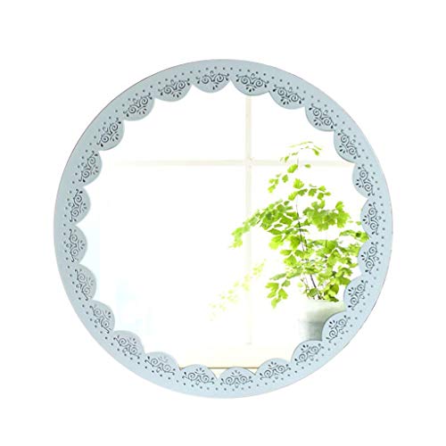 Miroir de coiffeuse rond mural pour corriger le manque de lumière de salle de bain
