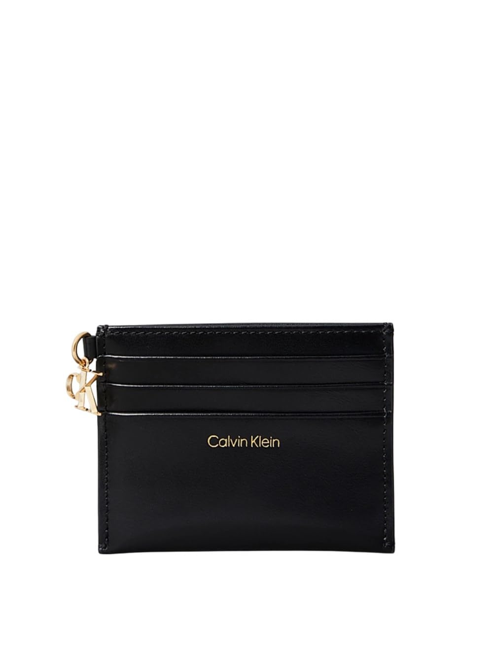 Calvin Klein CK Puller 6cc Zip Cardcase Lv04f1076g, Titolare della Carta Donna, Black (Black), Taglia Unica