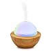 SpaRoom Aroma Globe Glass & Bamboo Essential Oil Diffuser, Aromatherapy, 1.8 Pound