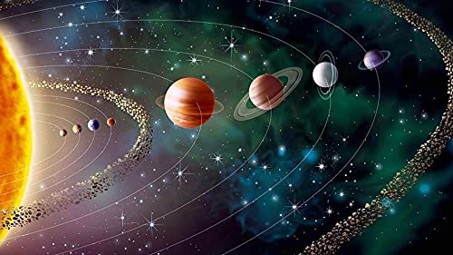 Kit Diamant Peinture Planète Univers complet 40x100cm pour broderie strass salon