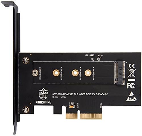 M.2 NVMe PCIe to PCIe 3.0 x 4 Adapter - Support M.2 PCIe 2280, 2260, 2242, KS-NVX401