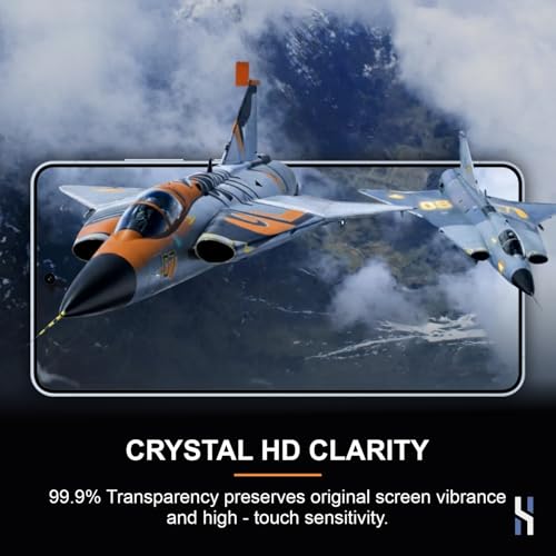 Image of Tempered Glass for Samsung Galaxy S26 Plus (6.7 Inch) Military Grade 9H Screen Guard, Anti-Scratch, Shatterproof, Edge to Edge Full Coverage - Black Border