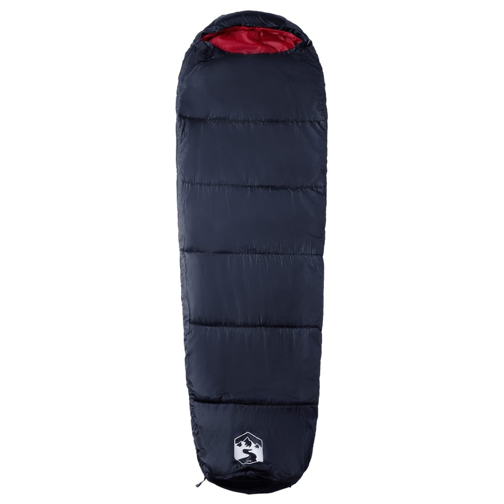 Sac de couchage momie pour adulte, camping, 3 saisons, fermeture éclair double face, couche extérieure en polyester avec rembourrage en polypropylène, forme de momie avec capuche, imperméable, léger