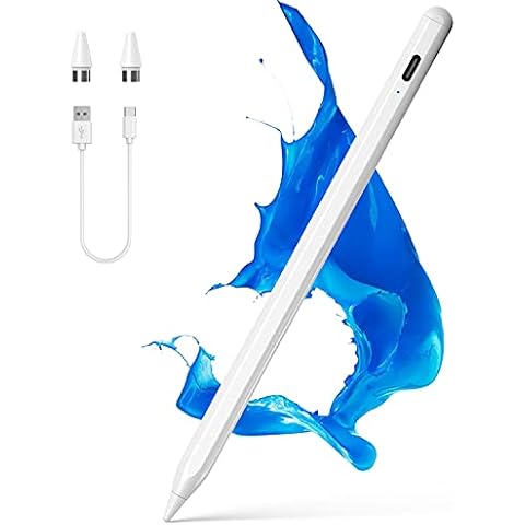 Stylus Pens for Touch Screens, NTHJOYS Active Stylus Pen for iOS/Android with Magnetic Design Fine Point Stylist Pencil Compatible with Apple iPad/Pro/Air/Mini/iPhone/Tablets Writing & Drawing Cover