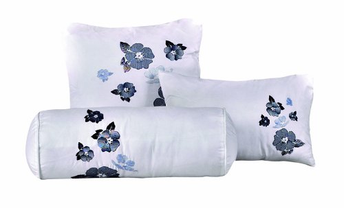 Casa Bajajio Dah-0429 Dahlia 7-Piece Comforter Set, Queen, White #TOP2