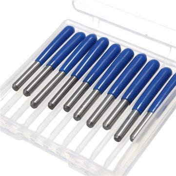Generic 20Pcs 0.1Mm 10/15/20/30 Degree 3.175Mm Carbide Pcb Engraving Bits Cnc Router Tool