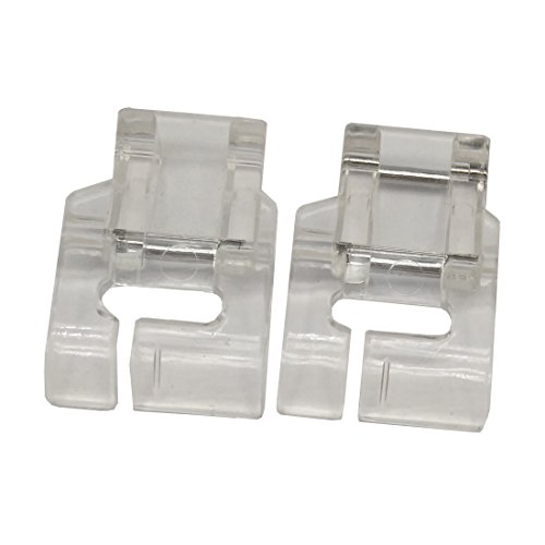 HONEYSEW juego de pies prensatelas transparentes para máquina de coser miniatura 3