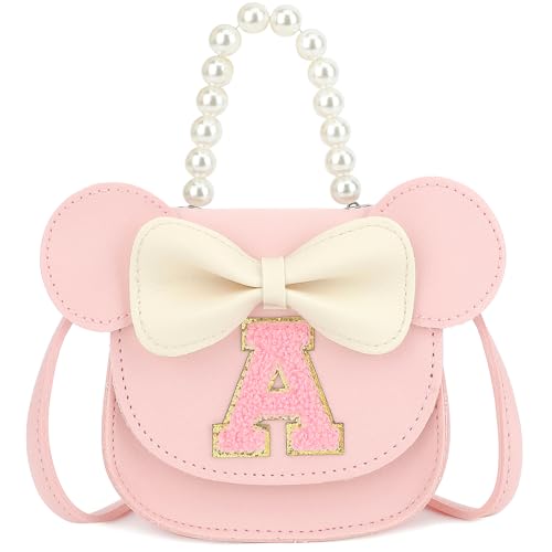 PRLINJSK Toddler Purse for Girls Birthday Gift, Little Girls Purse Kids Wallet Mouse Crossbody Bag Gift Set