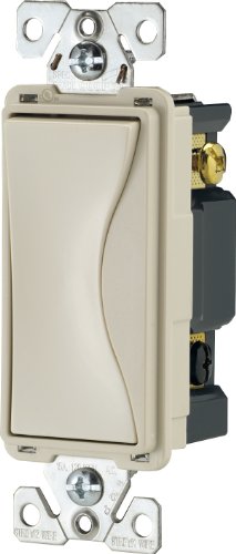 EATON 9504DS Core Aspire Rocker Switch, 120/277 Vac, 15 A, 4 Position , Brown