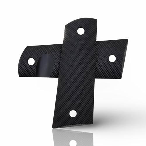 Zib Grips Aggressive Checkered Polymer Series Pistol Grips Compatible with, 1911 & Clones, Beretta, Sig Sauer, CZ, Browning, Taurus, Jericho, Ruger etc. (1911) - Image 3