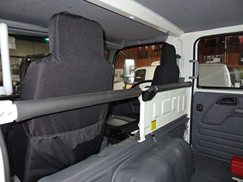 Durafit Seat Covers| Fits 2006-2021 Isuzu Npr | Car Seat Covers Full Set, Front 40/60 Split Bench And Solid Bench Rear Seat | Is2-C1 Black Endura #TOP5