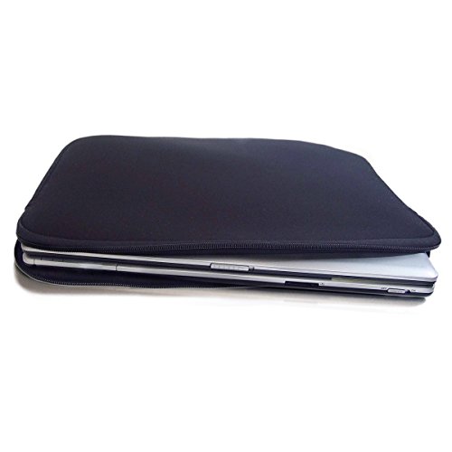 Preisvergleich Produktbild GOODS+GADGETS Neopren Schutzhülle Universal Laptoptasche Notebooktasche Neoprenhülle für Notebook (14,1-Zoll) & MacBook (14 Zoll) schwarz
