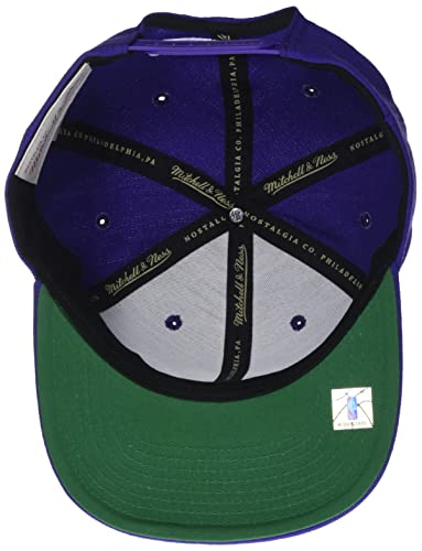 Mitchell & Ness Utah Jazz Purple Team Ground 2.0 Snapback miniatura 3