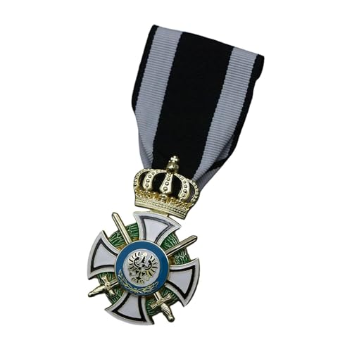 Oxxggkao Medallas de caballeros prusianos, réplicas prácticas de aleación, accesorios históricos para coleccionistas y entusiastas medallas históricas