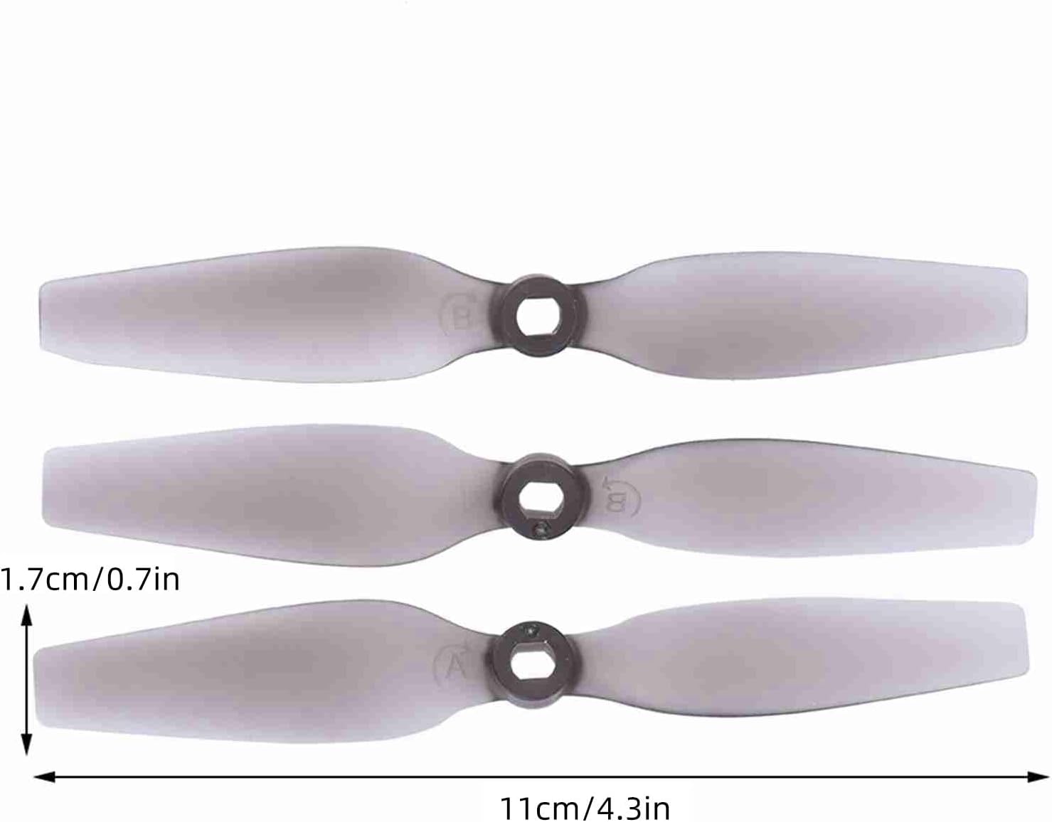 RC Aircraft Propeller Blades,Lightweight 3-Piece Set Drone Propellers for RC Hobbyists,Model Aircraft Builders,VTOL Applications