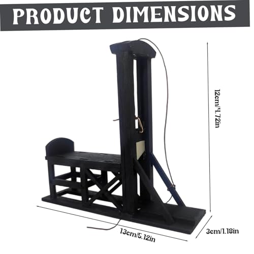 Mini guillotine en bois et modèle réduit de collection pour décor de scène - 4