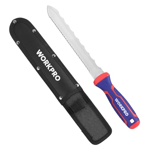 WORKPRO 8-Inch Insulation Knife Stainless Steel Blade Insulation Cutter