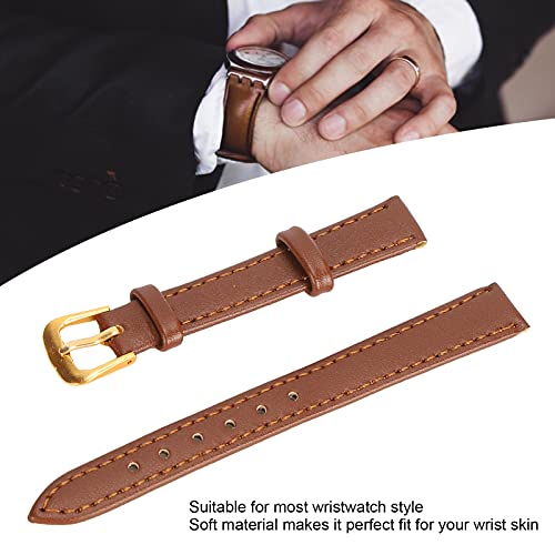 Horlogeband, praktische duurzame stevige horlogeband met gesp voor algemeen gebruik voor professioneel gebruik ter vervanging van horloge(12mm brown) - Afbeelding 7