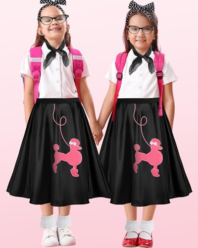 Disfraz infantil falda poodle años 50 con accesorios miniatura 5
