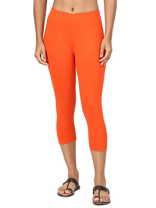 Image of Robinbosky Premium Stretchable Cotton Capri Legging for Women | Suitable for Formal wear & Casual wear | High-End Elastic Makes. The Leggings Squat Proof and Durable for Travel, Yoga, & Workout.