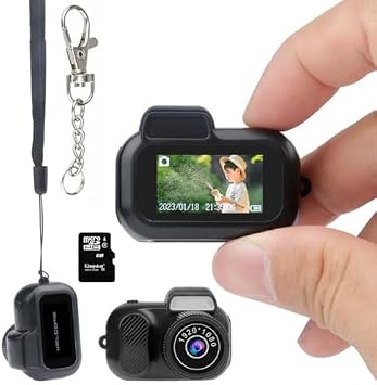 KeyCam - Worlds Smallest 1080P HD Mini Camera, Retro Portable with Eight Filters for Indoor/Outdoor 32G