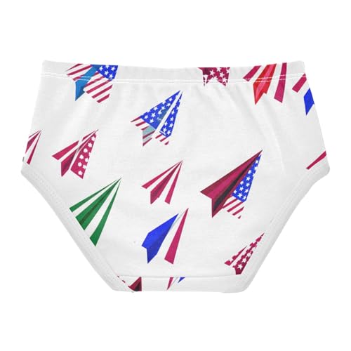 Cute Plane Red White Blue Girls Underwear Toddlers 2t Cotton Cute Panties Girl Colorful Briefs Undies Kids2