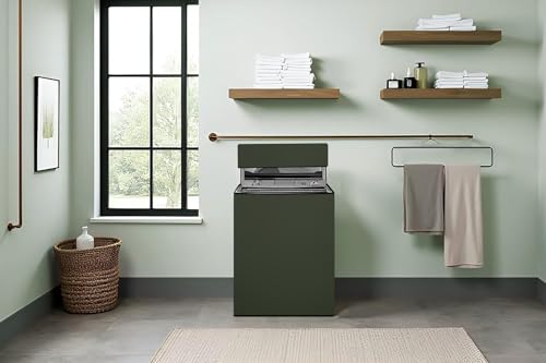 Image of Stylista Polyester Washing Machine Cover Compatible for Godrej 7.5 KG Fully-Automatic Top Loading WTEONALLUREEC7.5ROGRCAN, Military