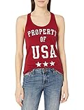 Fifth Sun Juniors Lost Gods USA Girl Graphic Tee, Scarlet, Large