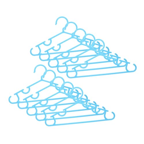 Outanaya 10pcs Children Hanger Hangers Clothes Rack Dress Hanger Plastic Hanger Hanger Clothes Hanger Children Clothes Hanger Space Saving Boots Hanger Hanger Sky-Blue Pp