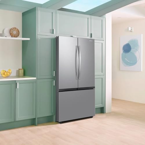 Image of Samsung 27 cu. ft. Mega Capacity Counter Depth 3-Door French Door Refrigerator with Dual Auto Ice Maker, Stainless Steel, RF27CG5100SRAA