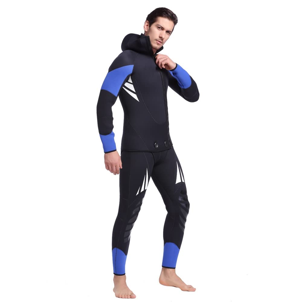 Combinaison de plongée chaude 5 mm pour homme 2 pièces épaisse et résistante au froid