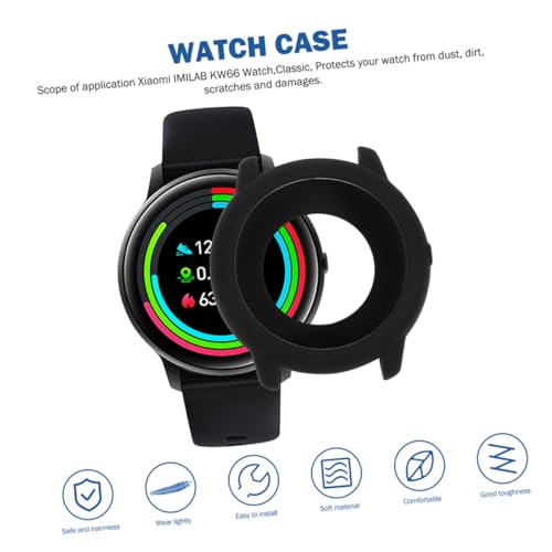 Funda de reloj de silicona antirrayaduras con acabado mate elegante 3