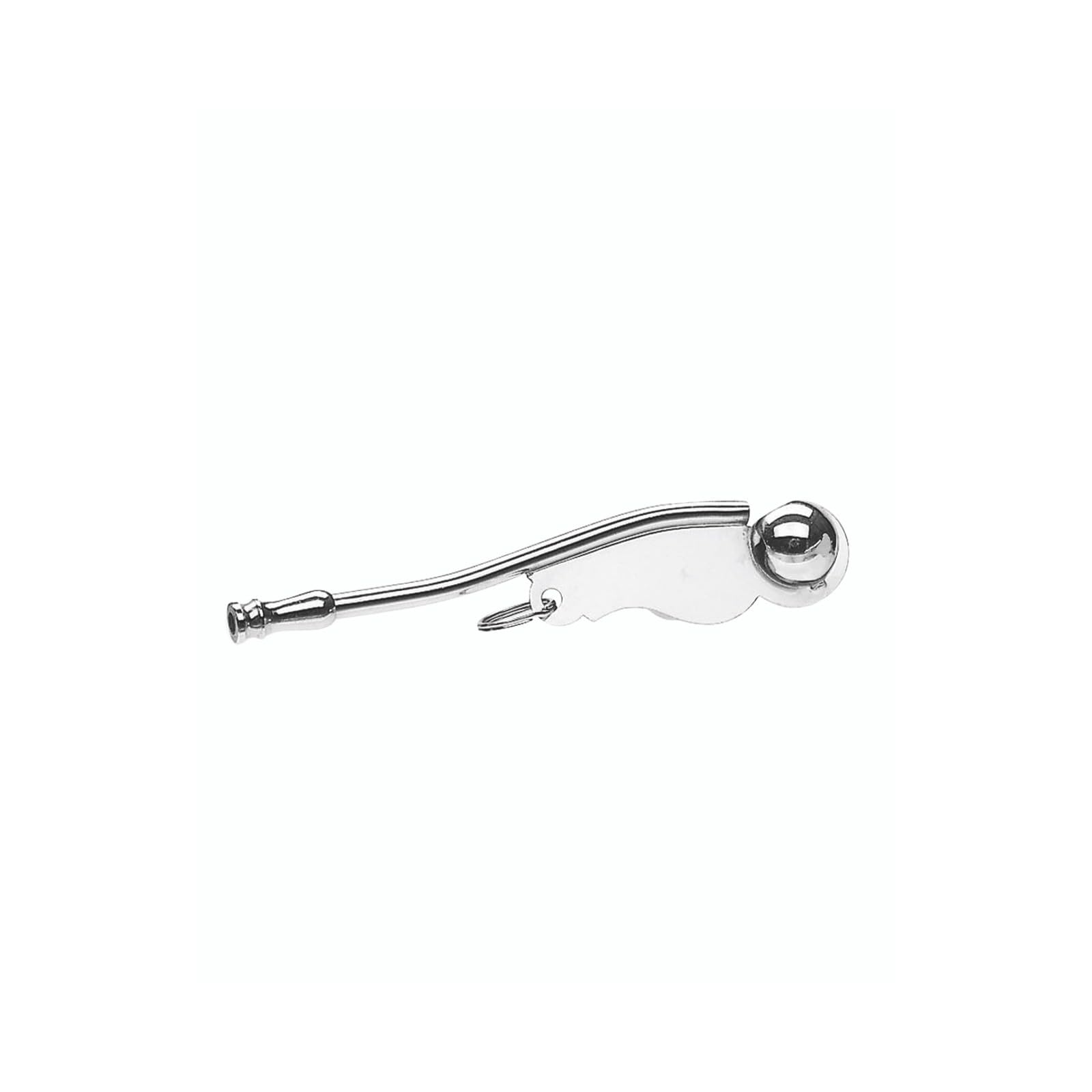 Photo 1 of Mil-Tec Nickel-Plated Boatswain Compact Lightweight Portable Whistle for Maritime Signaling, 5 x 1 in., 0.8 oz. | Loud, Clear Signals for Communication on Ships and Boats | Emergency Deck Signaling