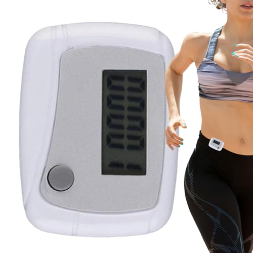 Eoixuqba - Podómetro para caminar | Rastreador de Actividad Digital Portátil, Contador de Pasos para Caminar Correr Senderismo, Gimnasio, Senderismo, Viajes - Hombres, Mujeres y Seniors