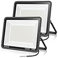 XYCN 2 Pack 240W LED Flood Lights,100-277V IP65 Waterproof 5000K Daylight 1700 watt Equivalent 36500LM Super Bright Outdoor LED Arena Lights Commercial Lighting for Stadium,Backyard, Parking lot etc