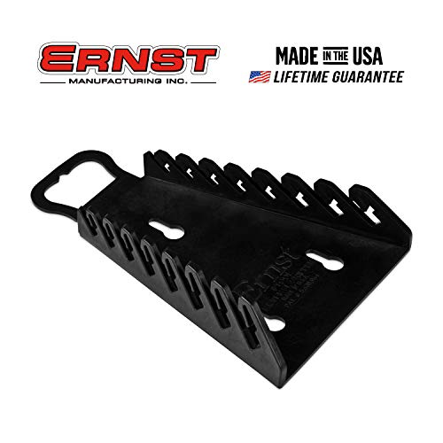 Image of Ernst Manufacturing Gripper Reverse Wrench Organizer, 8 Tool, Black