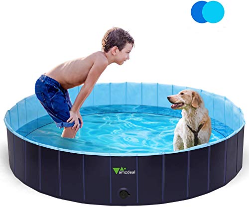 Amzdeal Foldable Dog Swimming Pools