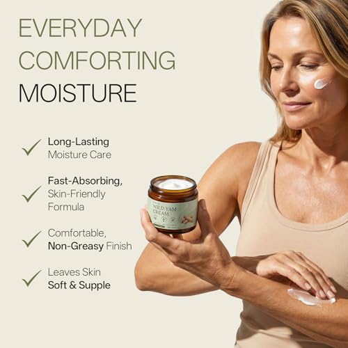 Image of Organic Wild Yam Cream for Women - Soothing & Balance