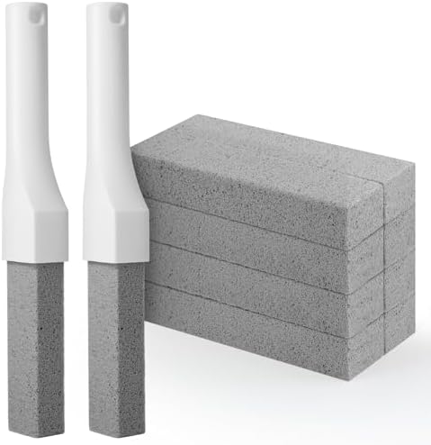 8 Pack Pumice Stone with Long Handle, Pumice Stone Toilet Bowl Cleaner