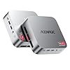 ACEMAGICIAN Kron Mini K1 Mini PC, AMD Ryzen 4300U (Fino 3,7 GHz), 16GB DDR4 256GB M.2 2280 SSD, Mini Desktop Computer Dual Ethernet,4K UHD, per Ufficio